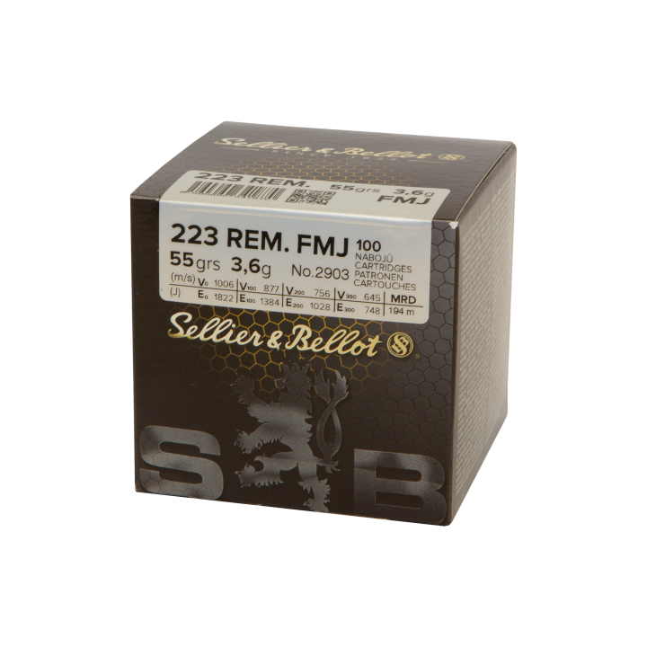 S&B Büchsenmunition .223 Rem 3,6g FMJ (100 Stk)